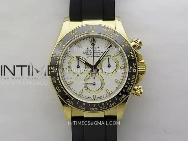 Daytona 126518 QF 1:1 Best Edition White Dial on Oysterflex Strap SH4131 V6（Gain Weight）