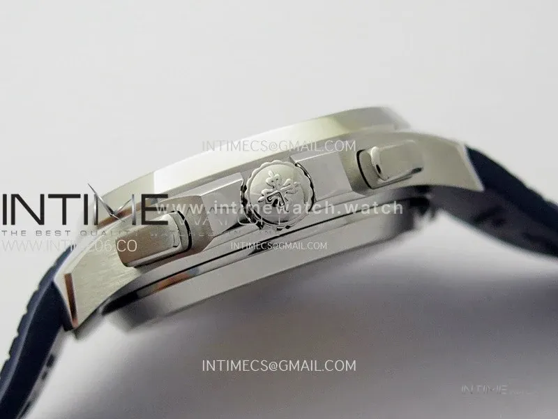 Aquanaut 5968G-001 Blue Dial on Blue Rubber Strap in Steel