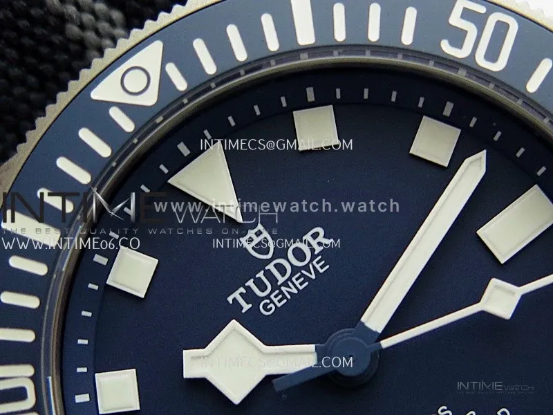 Pelagos FXD Blue Ceramic Bezel Ti B12 1:1 Best Edition Blue Dial On Blue Nylon Strap