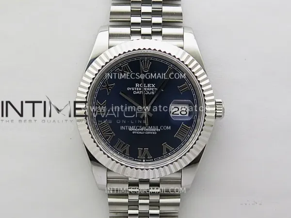DateJust 126334 904L SS JDF 1:1 Best Edition Blue Dial Roman Markers on Jubilee 904L SS Bracelet