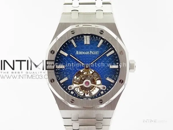 Royal Oak 41mm Tourbillon SS BBS Best Edition Blue Dial on SS Bracelet