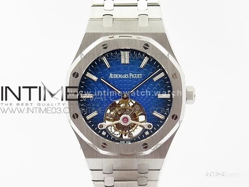 Royal Oak 41mm Tourbillon SS BBS Best Edition Blue Dial on SS Bracelet