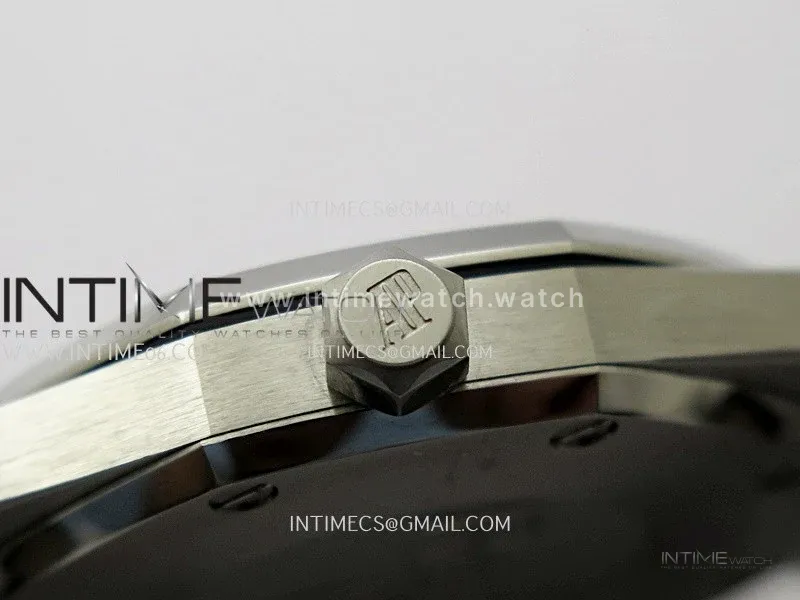 Lady Royal Oak 33mm 67651 SS/Diamond Bezel A7F 1:1 Blue Textured Dial On Black Croco Leather Strap Ronda Quartz to AP Cal.2713
