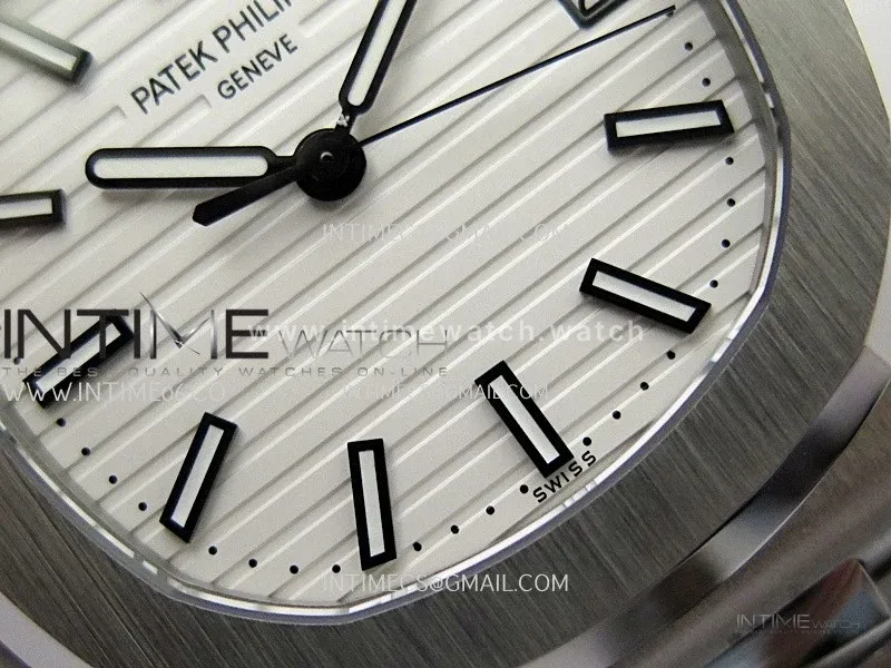 Nautilus 5711/1A SS DDF 1:1 Best Edition White Textured Dial On SS Bracelet Super Clone 324
