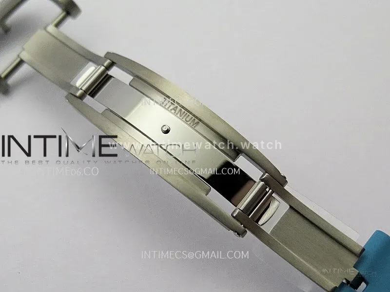 RM055 Blue Inner Bezel Blue Crown NTPT ZF 1:1 Best Edition On Blue Rubber Strap RMUL2 Super Clone V2