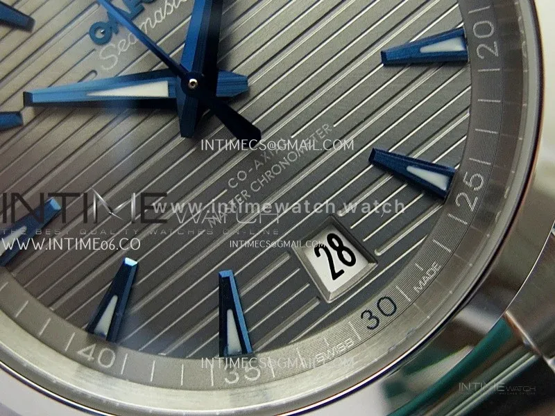 Aqua Terra 150M Master Chronometers N1F Best Edition Gray Textured Dial on SS Bracelet A8900