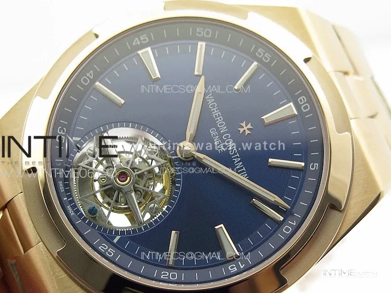 Overseas Tourbillon RG BBS Best Edition Blue Dial on RG Bracelet