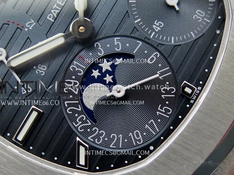 Nautilus 5712-1A 001 SS WSF 1:1 Best Edition Blue Dial On SS Bracelet Super Clone JH240 (Free tool)