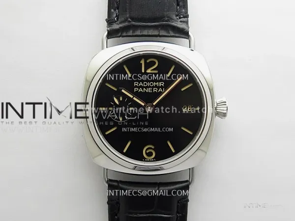 Radiomir PAM1294 Y 40mm SS TTF Best Edition Black Dial on Black Leather Strap Asian P900