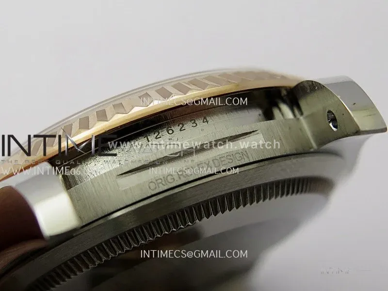 DateJust 126233 36mm 904L SS/RG ONE Factory 1:1 Best Edition Brown Jubilee Dial Diamond Marker On Jubilee Bracelet DD3235
