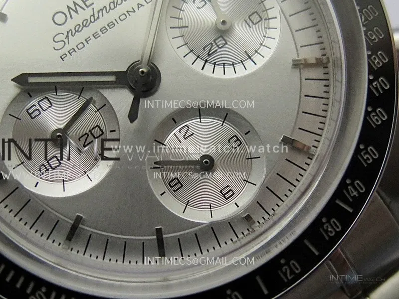 Speedmaster Professional SS N1F Best Edition Silver Dial On SS Bracelet Asian 3861