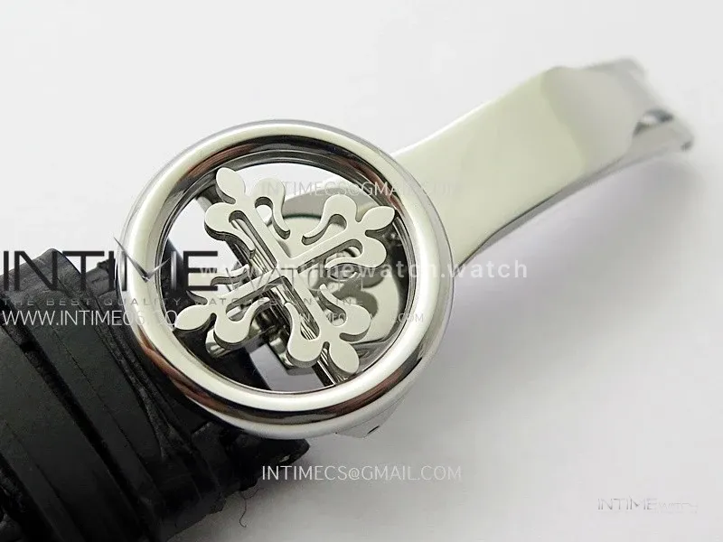 Classic Tourbillon SS/Diamonds Bezel AXF White Textured Dial On Black Leather Strap EQ5210