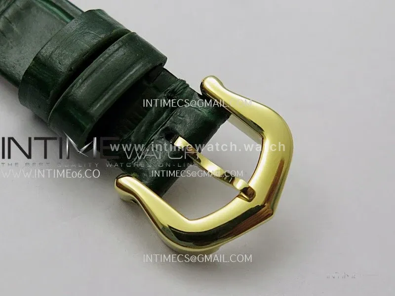Baignoire Watch YG AF 1:1 Best Edition Green MOP Dial On Green Croco Strap RONDA Quartz