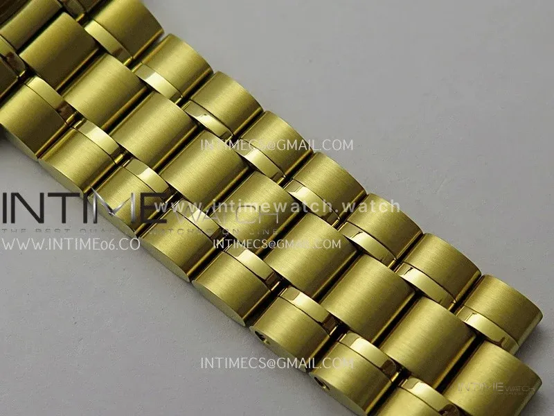 Speedmaster Professional YG N1F Best Edition Gold Dial Black Subdial On YG Bracelet Asian 3861