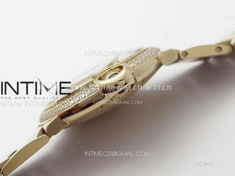 Ballon Bleu 36mm RG 3KF 1:1 Best Edition White Textured Dial on SS Bracelet A076