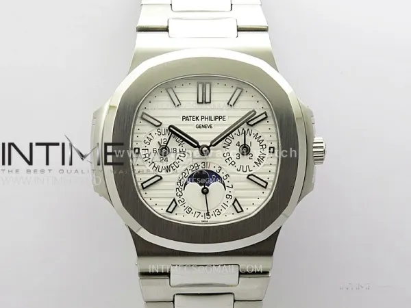 Nautilus 5740 SS TWF Best Edition White Dial on SS Bracelet A240