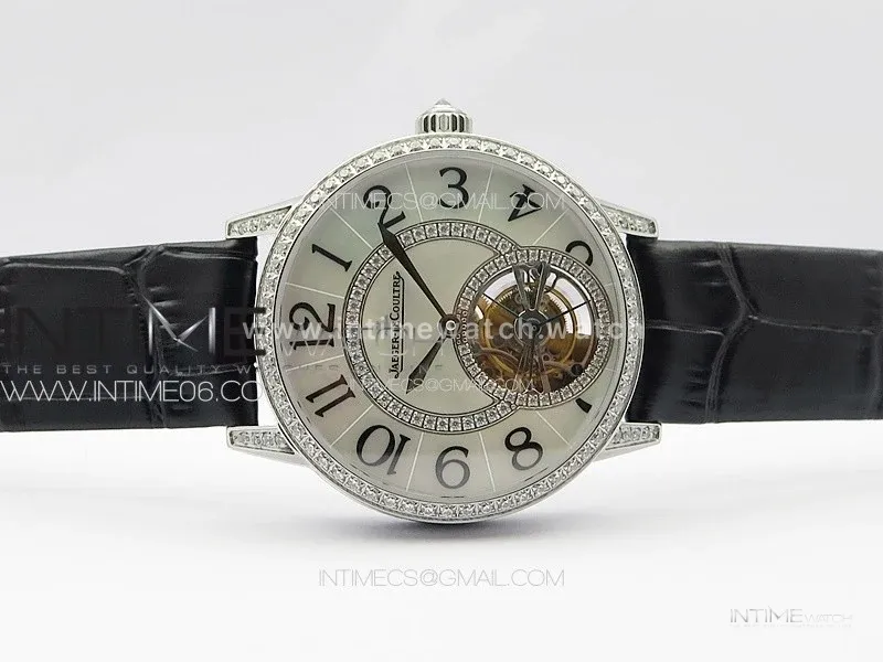 Rendez-Vous Tourbillon SS RMSF Best Edition White Dial on Black Leather Strap