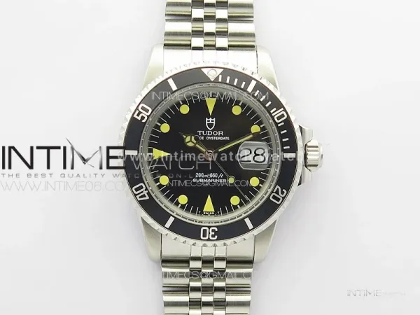 Vintage Submariner 1680 SS B12 Best Edition Black Dial on Jubilee Bracelet A2836 (Style1)