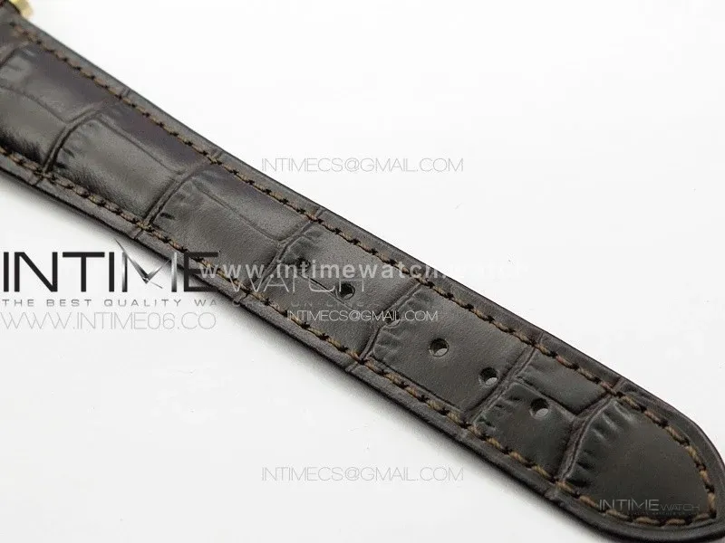 Annual Calendar Moonphase 5396 RG PPF 1:1 Best Edition White Sticks Dial on Brown Leather Strap PPF324