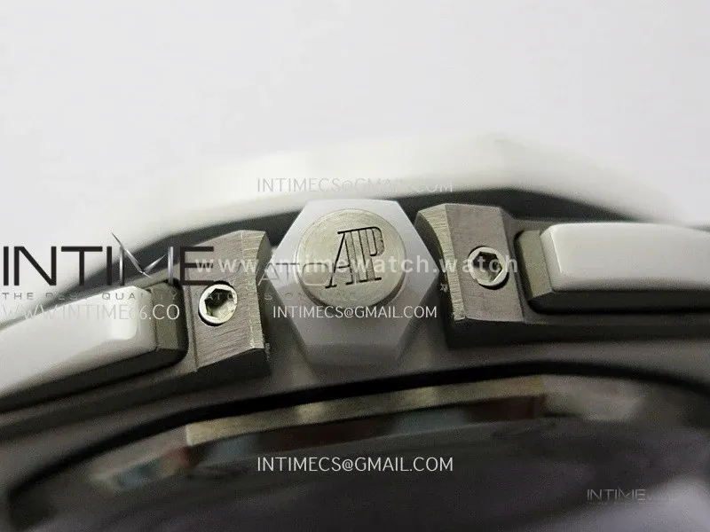 Royal Oak Offshore 44mm White Ceramic TKF 1:1 Best Edition White Dial on White Rubber Strap A3126