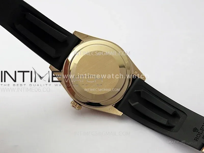 Sky-Dweller 336235 RG Noob 1:1 Best Edition White Dial on Black Rubber Strap Asian 23J to 9001