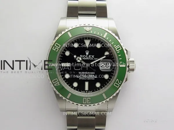 Submariner 41mm 126610 LV MK2 Kermit 904L SS V2 Rich 1:1 Best Edition Black Dial On 904L SS Bracelet JH3235