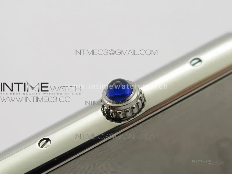 Tank Solo Ladies 28mm SS AF 1:1 Best Edition White Dial on Black Leather Strap Ronda Quartz