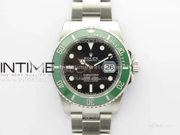 Submariner 126610 LV Green Ceramic Bezel 904L Steel ZF 1:1 Best Edition Black Dial On 904L Bracelet VR3235