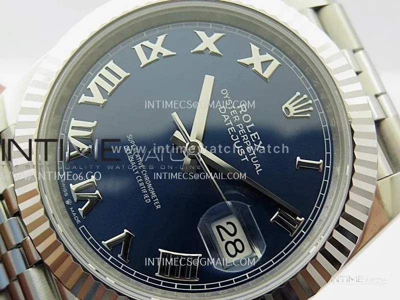 DateJust 41 126334 904L SS VSF 1:1 Best Edition Blue Dial on Jubilee Bracelet VS3235 V2 (133g)