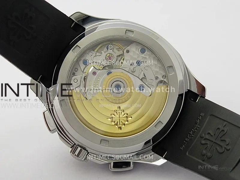 Aquanaut 5968 SS YLF Best Edition Gray Dial on Black Rubber Strap A520