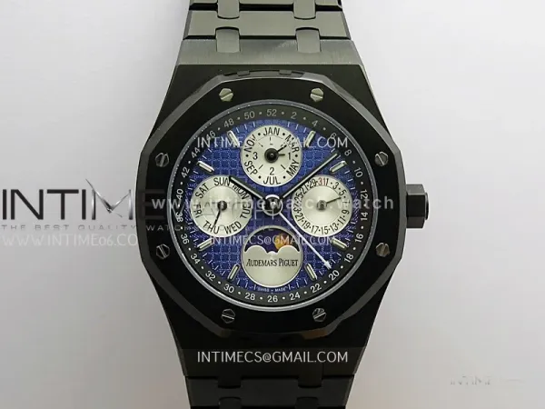 Royal Oak 41mm Perpetual Calendar 26579CE PVD BBS Best Edition Blue Dial On PVD Bracelet A5134