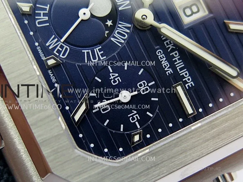 Cubitus 5822 SS HLF Best Edition Blue Dial On Blue Nylon Strap Super Clone Asian 240