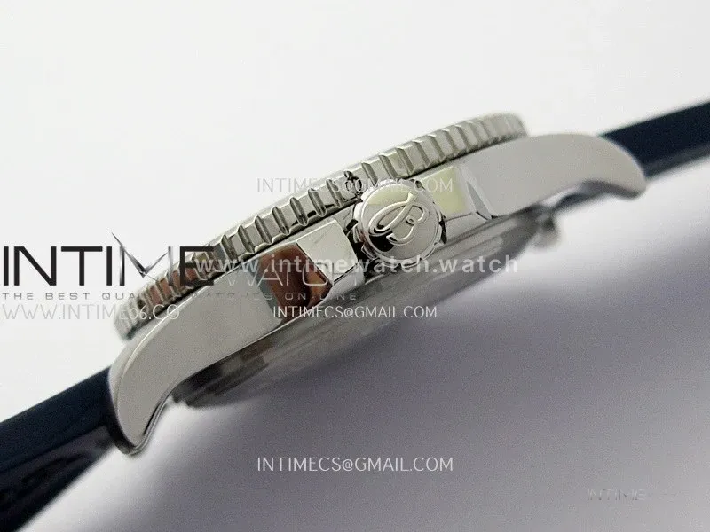 SuperOcean Automatic 46mm TF 1:1 Best Edition Blue Dial on Blue Rubber Strap A2824