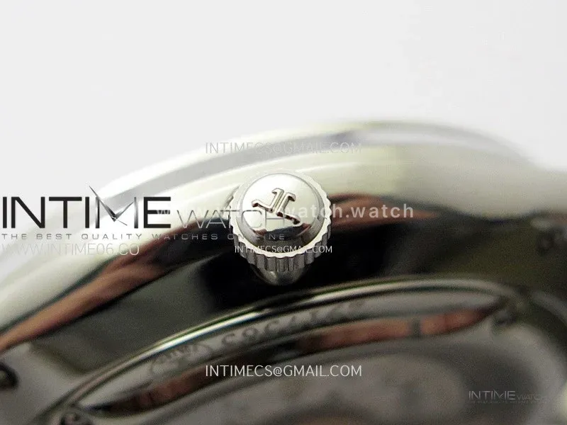Master Ultra Thin Perpetual Calendar SS J Factory Best Edition Silver Dial on Black Leather Strap A868
