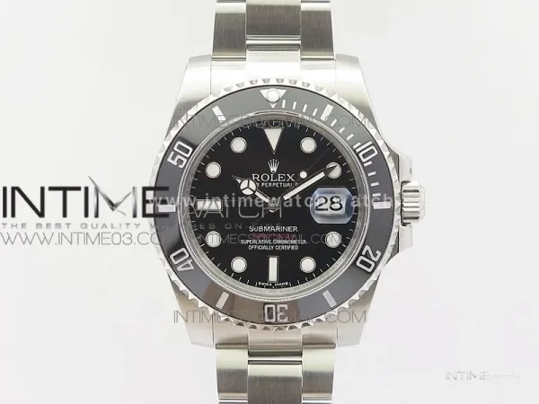 Submariner 116610 LN Black Ceramic 904L GMF 1:1 Best Edition Black Dial (Red words) On SA3135