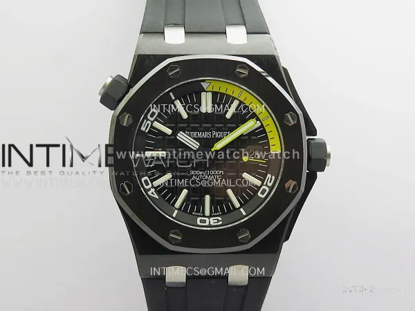 Royal Oak Offshore Diver 15706 Forged Carbon JF 1:1 Best Edition On Super Clone 3120