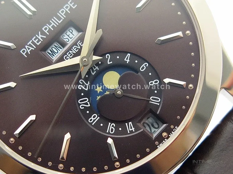 Annual Calendar Complications 5396 RG GRF Best Edition Black dial on Brown leather strap A324