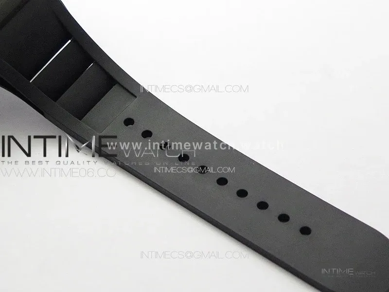 RM052 Skull Black Carbon Real Tourbillon YSF 1:1 Best Edition Skull Dial on Black Rubber Strap