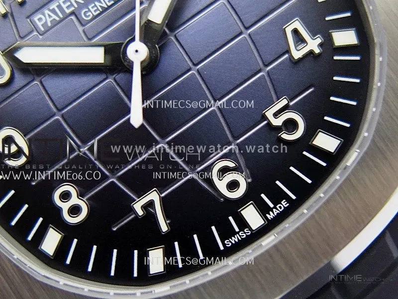 Aquanaut 5168G 42mm Gain Weight APWF 1:1 Best Edition Blue Dial On Blue Rubber Strap 324CS