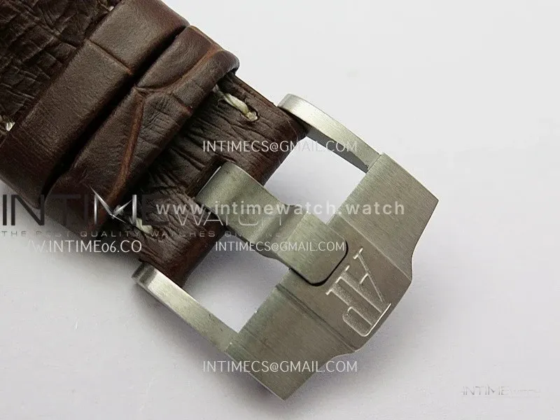 Royal Oak Offshore 42mm 2014 Safari SS TKF Best Edition Cream Dial On Brown Leather Strap Asian 3126