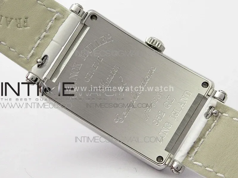 Long Island Ladies SS ZF 1:1 Best Edition on White Leather Strap Ronda Quartz