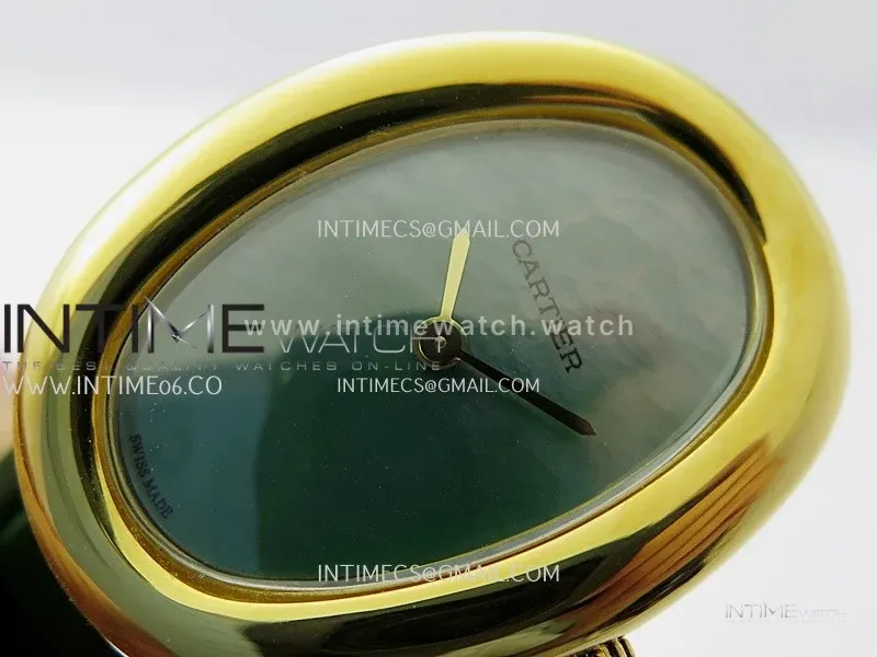 Baignoire Watch YG AF 1:1 Best Edition Green MOP Dial On Green Croco Strap RONDA Quartz
