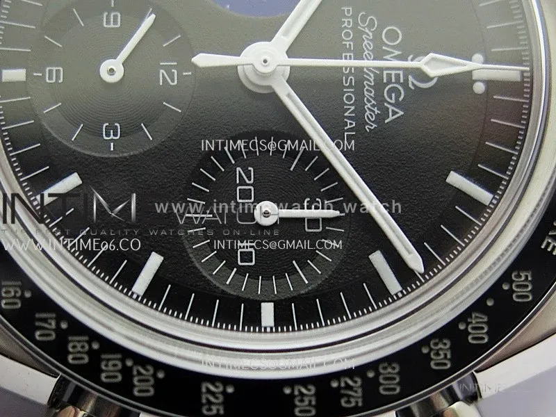 Speedmaster Professional Blue Snoopy SS N1F 1:1 Best Edition Black Dial On SS Bracelet A3861