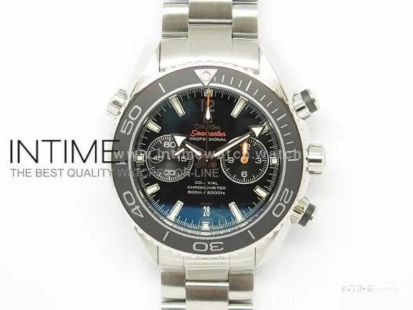 Planet Ocean 45mm Black Ceramic Bezel SS BP 1:1 Best Edition on SS   A7750