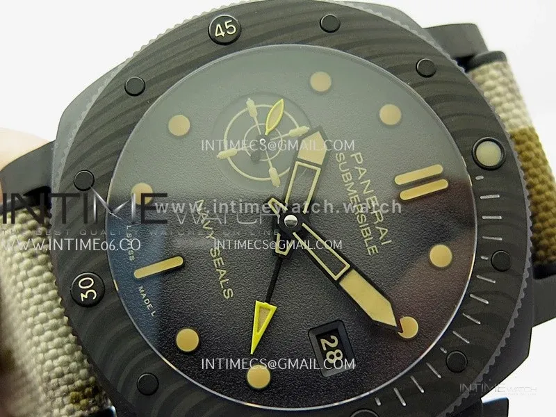 PAM1513 Submersible 44mm VSF 1:1 Best Edition Gray Ombre Dial on Camouflage Strap P900