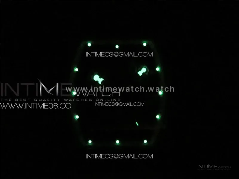 RM055 Forged Carbon Case KUF Best Edition Red Crown on Black Rubber Strap MIYOTA8215