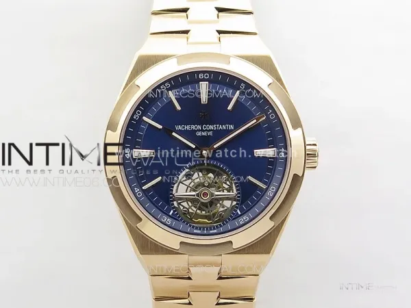 Overseas Tourbillon RG BBS Best Edition Blue Dial on RG Bracelet