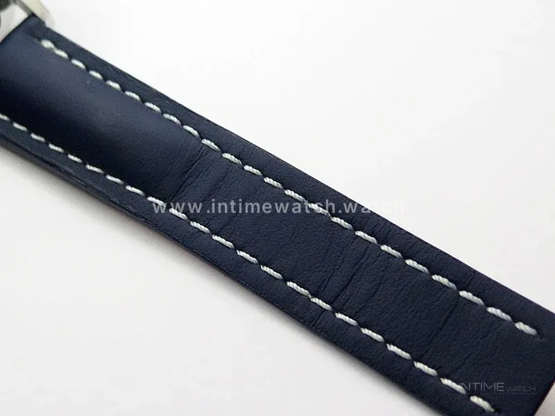 Navitimer 41mm SS B50 Best Edition SS Blue Dial Stick Markers on Blue Leather Strap A7750