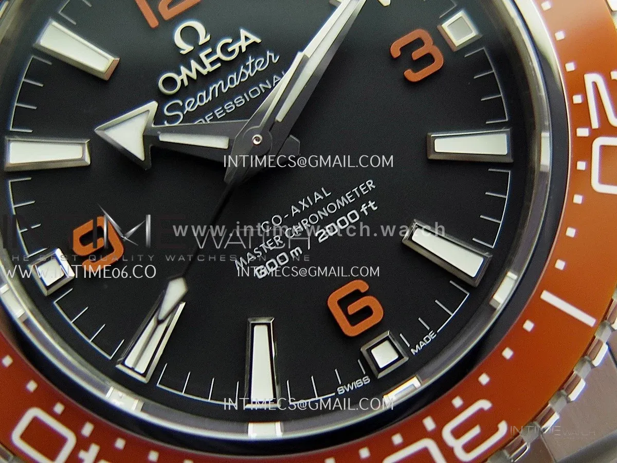 Seamaster 2025 2000M 217.30.42.21.01.003 Orange Ceramic Bezel VSF 1:1 Black Dial On SS Bracelet Asian 8912