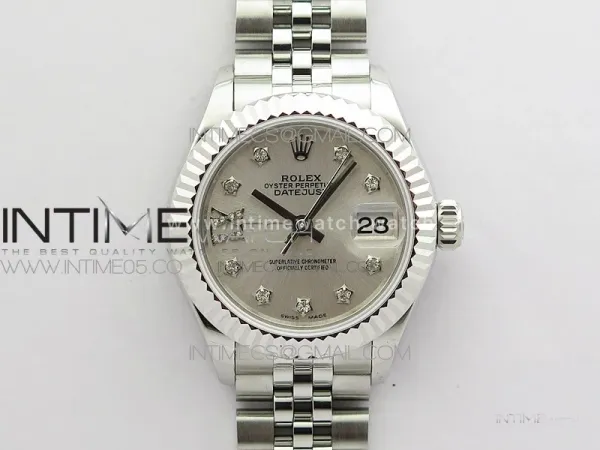 Datejust 28mm 279174 SS BP Best Edition Silver Star Crystal Markers Dial on SS Jubilee Bracelet ETA2671